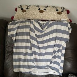 Boat neck womens top size large.